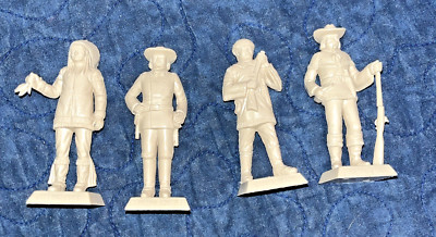 4 Vintage Marx figures with defects see pictures for areas that broke off