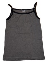 Top canottiera Petit Bateau taglia L nuova blu-bianco-arricciato