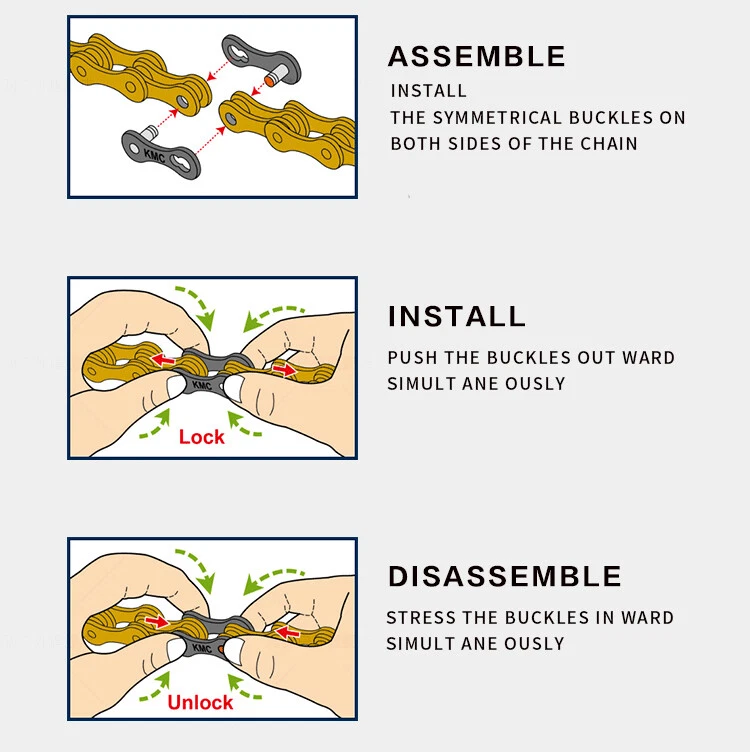 2 Pairs KMC Chain Missing Link 6/7/8 Speed Chain Master Links X8/Z8.3/Z7/Z6 - Image 4 of 4
