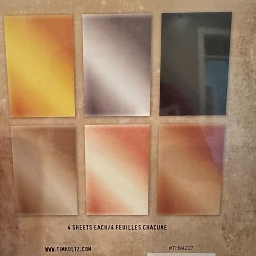 Tim Holtz Metallic Classics Kraft Stock Cardstock TH94227 24 Sheets 6x9 Pad - Picture 8 of 11