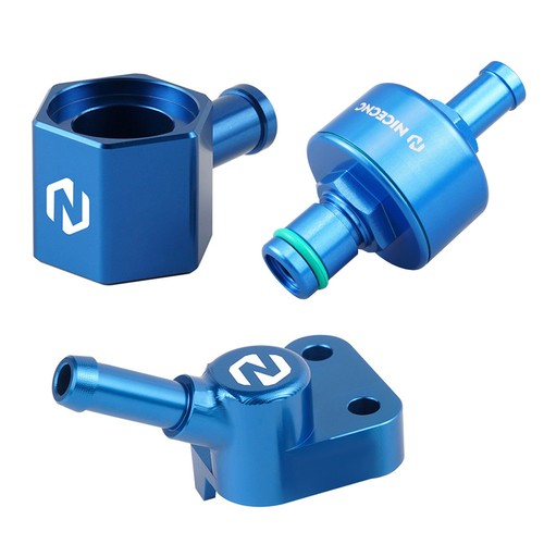 NiceCNC Oil Drain Tool Release Hose For Husqvarna FC/FE/FX 250/350/450 & FE501 (2014-2024) – Blue Anodized