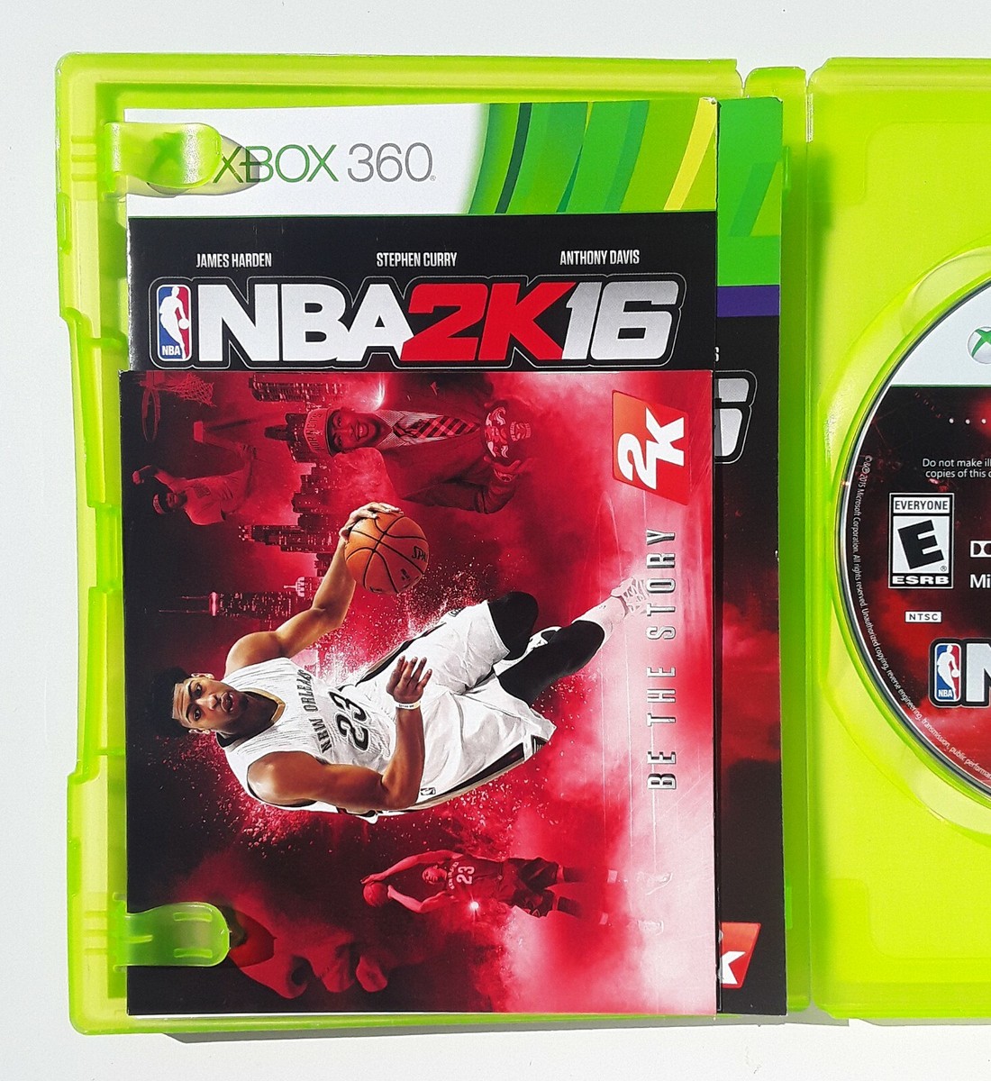 NBA 2K16 JAMES HARDEN COVER XBOX 360 VIDEO GAME TESTED