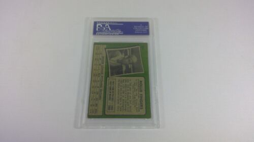 Rollie Fingers 1971 Topps #384 certificado PSA/ADN firmado a mano graduado automático PSA 4 - Imagen 2 de 2