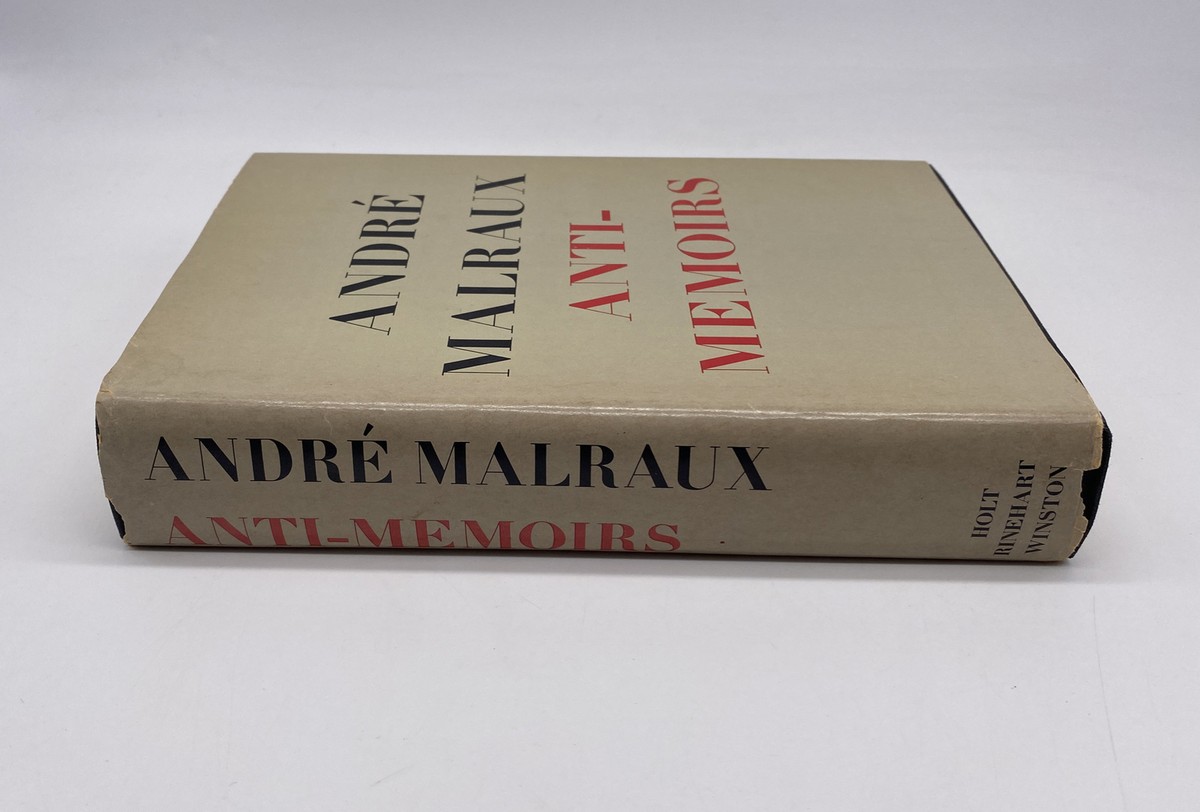 1968 Anti Memoirs Andre Malraux Vintage Hardcover With Dust Jacket