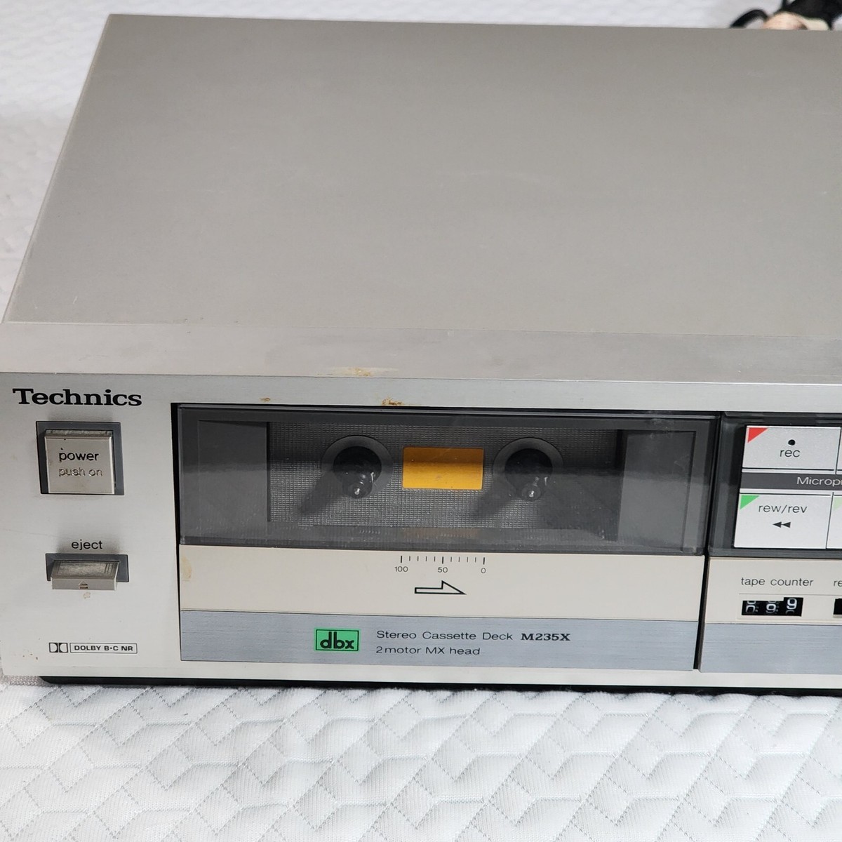 Vintage Dolby Technics Stereo Cassette Deck RS-M235x MX Tape