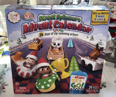 Elf On The Shelf Scout & Pets Sweet Spinners Advent Calendar 24 Surprises NEW