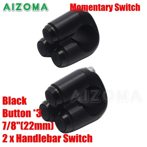 Cafe Racer Motorcycle 2/ 3/ 4 Button Momentary Switch For 1″ or 7/8″ Handlebars - Picture 30 of 41