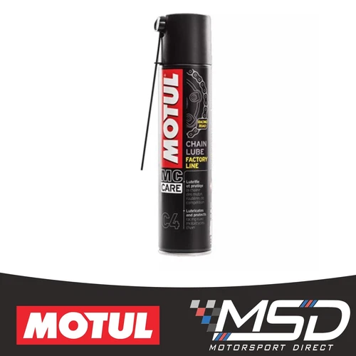 Motul MC Care C4 Factory Line Racing Chain Lube Motorcycle - 400ml Aerosol Spray