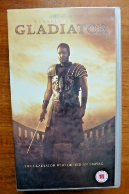 Gladiator UNIVERSAL UK PAL VHS BIG BOX VIDEO 2000 Russell Crowe Ridley Scott PAL