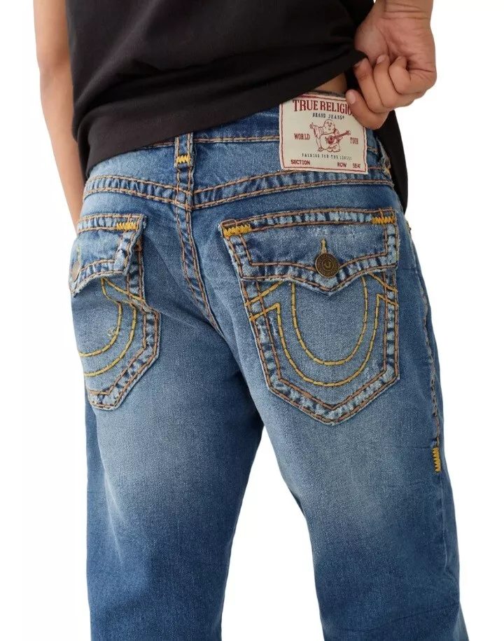 True Religion Men s Ricky Relaxed Straight Jeans Size 29 Inseam 34