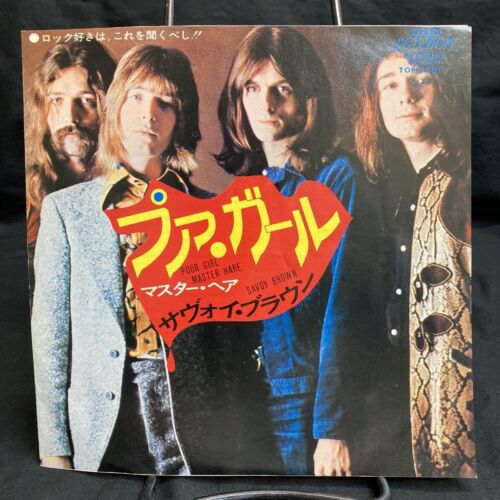 Jpn-King Records Original 7Inch Domestic Rare Title Savoy Brown / Poor Girl - Picture 1 of 7