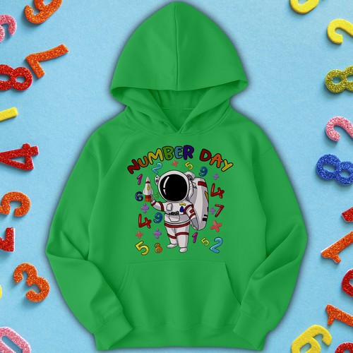 Boys and Girls Number Day Ideas Jumper Hoody with Fun Math Equations #ND - Picture 21 of 31