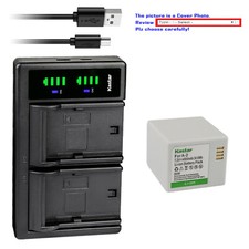 Kastar Battery LTD2 USB Charger for Arlo VML4030 VML4430 Arlo Go Mobile Security