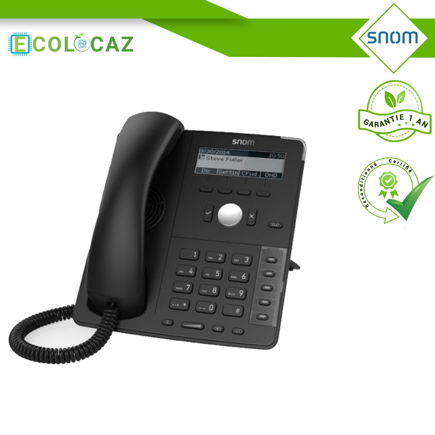Snom D715 poste IP professionnel pour optimiser la gestion d'appels - 2