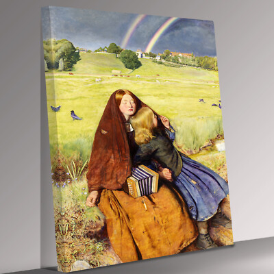 The Blind Girl, John Everett Millais Leinwand Wandbild Bild Druck