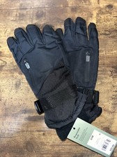 Zip Pocket Repstop Ski Glove adjustable straps Goodfellow Black S/M