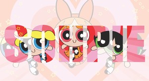 personalised powerpuff girls sticker name decal kids stickers 3 sizes