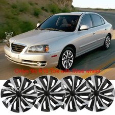 15" 4Snap On Full Hub Caps Wheel Covers R15 Tire & Steel Rim For Hyundai Elantra