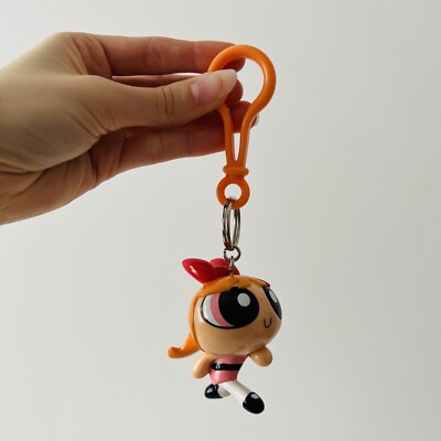 Powerpuff Mädchen Blüte Figur Schlüsselanhänger Anhänger Vintage 2000 Cartoon Network