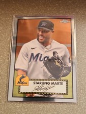 Starling Marte 2021 TOPPS CHROME 70th Anniversary Baseball Card