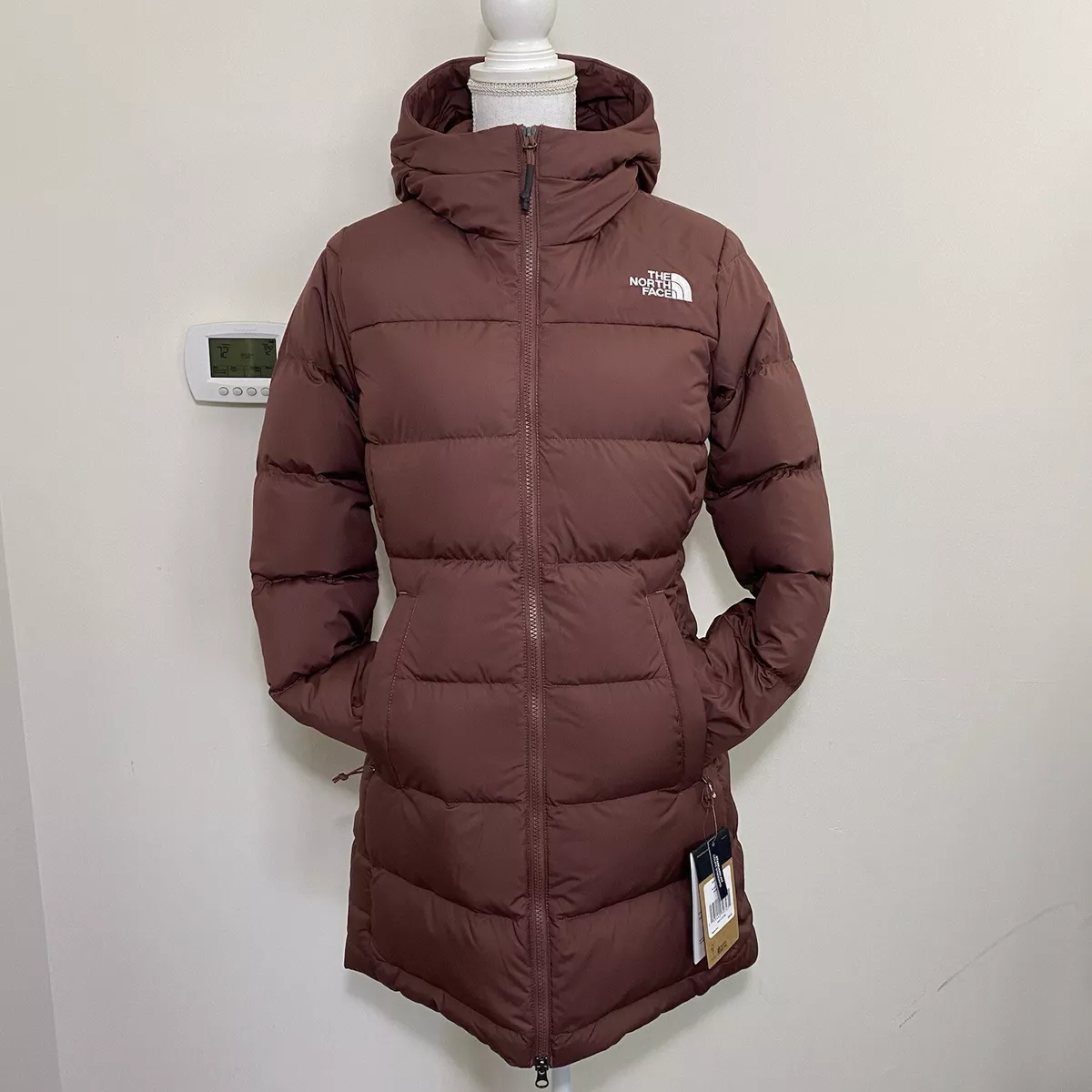 The North Face Women's Gotham Parka Down Coat Marron Purple Sz S M L XL NWT