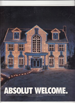 Absolut Vodka 1997 Magazine Print Ad Absolut WELCOME Mini Poster Laminated