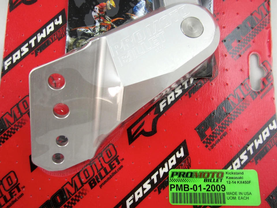 Pro Moto Billet Kickstand Kick Side Stand Kawasaki KXF 250 KX250F 15 16 17 NEW - Изображение 3 из 4