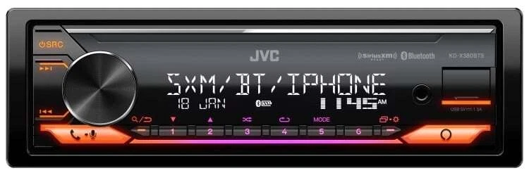 JVC KD-X380BTS | Single DIN Shallow Chasis Bluetooth Receiver - Image 3 of 4