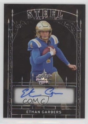2024 Leaf Trinity Steel Valadium Black Crystals 1/2 Ethan Garbers Auto 09ou