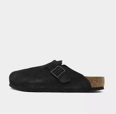 Birkenstock Boston Soft Footbed Clogs Men's Suede Comfort, Full Box, Authentic