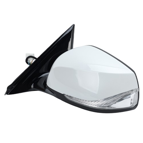 Left Pearl White Side Mirror For Infiniti Q50 2014 15-2021 W/Signal Heated 7Pin - Picture 15 of 16