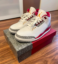 Mid-Top Jordan Air Jordan 3 Retro "Cardinal Red" Men's Basketball Shoes