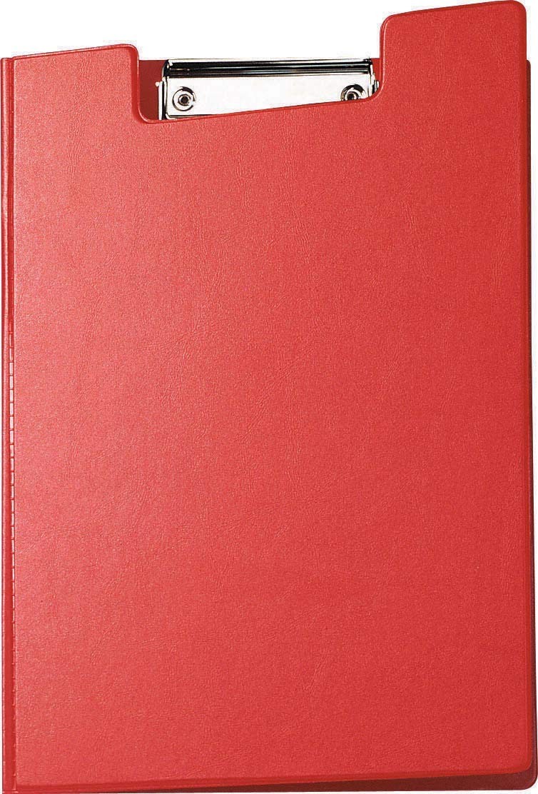 MAUL Clipboard Folder with clear internal pocket Red