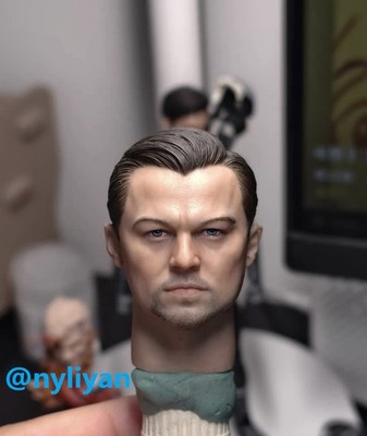 1/6 Male Leonardo Man Head Sculpt Carved Model For 12''Action Figure Doll Toy