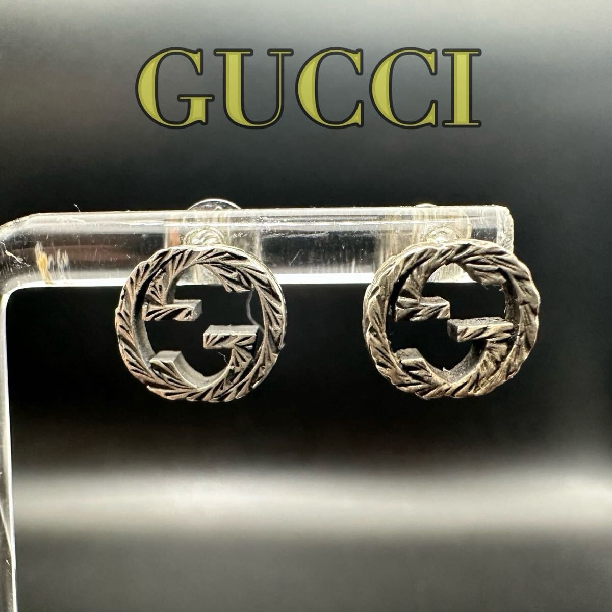 GUCCI Arabesque Interlocking Marmont Earrings Sil… - image 2