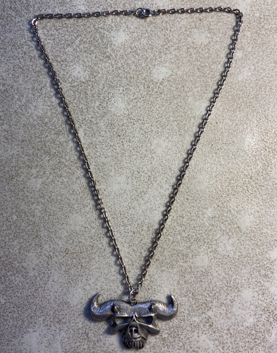 RARE Vintage 1991 Alchemy Poker Danzig Samhain Skull Necklace