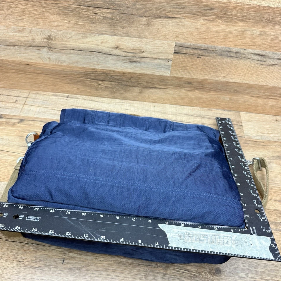 J Crew Dry Goods Abingdon Canvas Messenger Bag Cotton Leather Shoulder Bag - Image 4 of 4