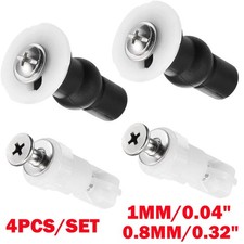 4Pc 1mm 0.8mm Toilet Seat Hinge Fixings, Plastic Toilet Seat Screws And Bolts US