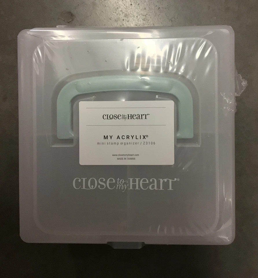 Набор мини-зажимных штампов CTMH коробка для хранения 7 дюймов x 3,5 дюйма x 7 дюймов с защелкой и ручкой - Изображение 2 из 4