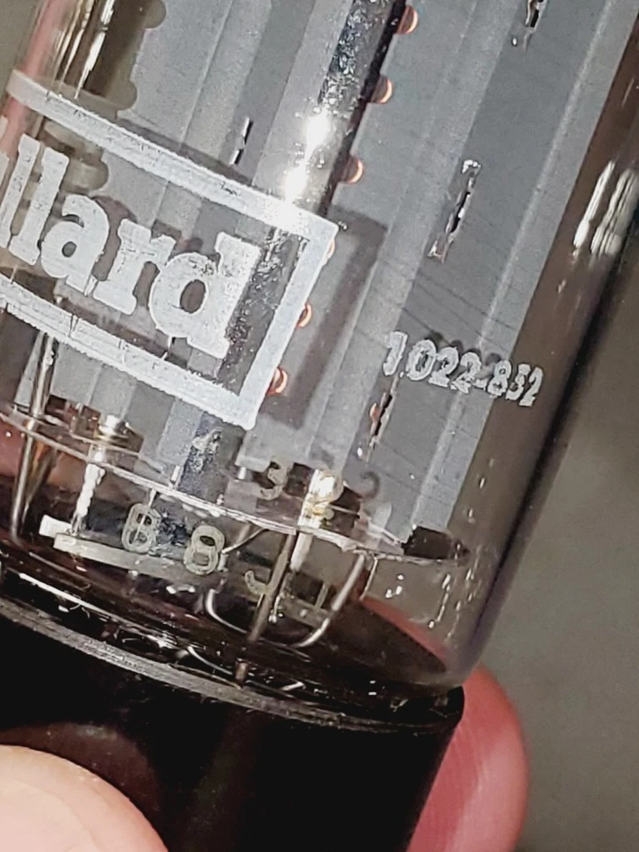 Lote de tubos Mullard 5AR4/GZ34 f32 Blackburn_Codes/Copper Clad TV-7 probado (1) Foto 2 de 3