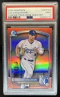 2025 Bowman Jac Caglianone Chrome Prospects Rose Gold Refractor #/15 PSA 9