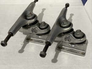2 Vintage Gullwing Sidewinder skateboard carving trucks 9" wide f1
