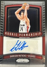 2019-20 Prizm Garrison Mathews Rookie Penmanship Auto #RP-GMT Wizards