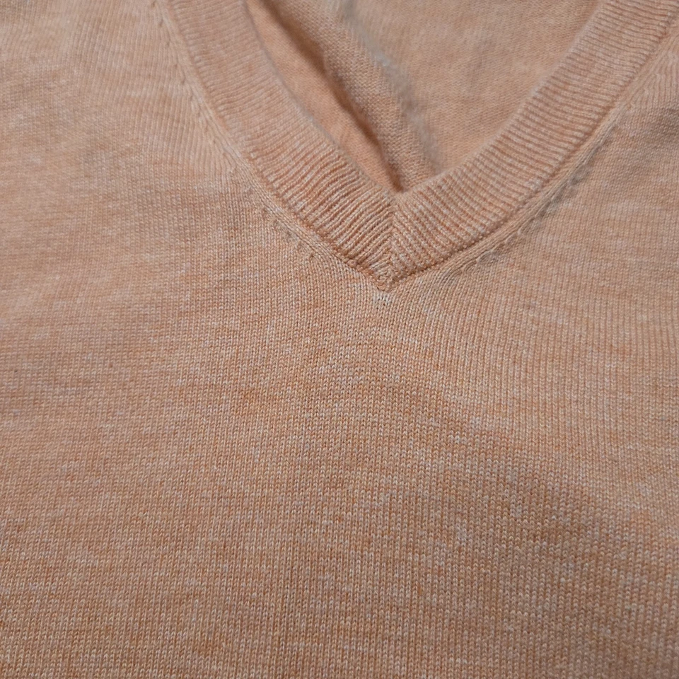 Suéter Brooks Brothers Para Hombres XL Coral Cuello en V Supima Algodón Pullover Preppy Foto 4 de 4