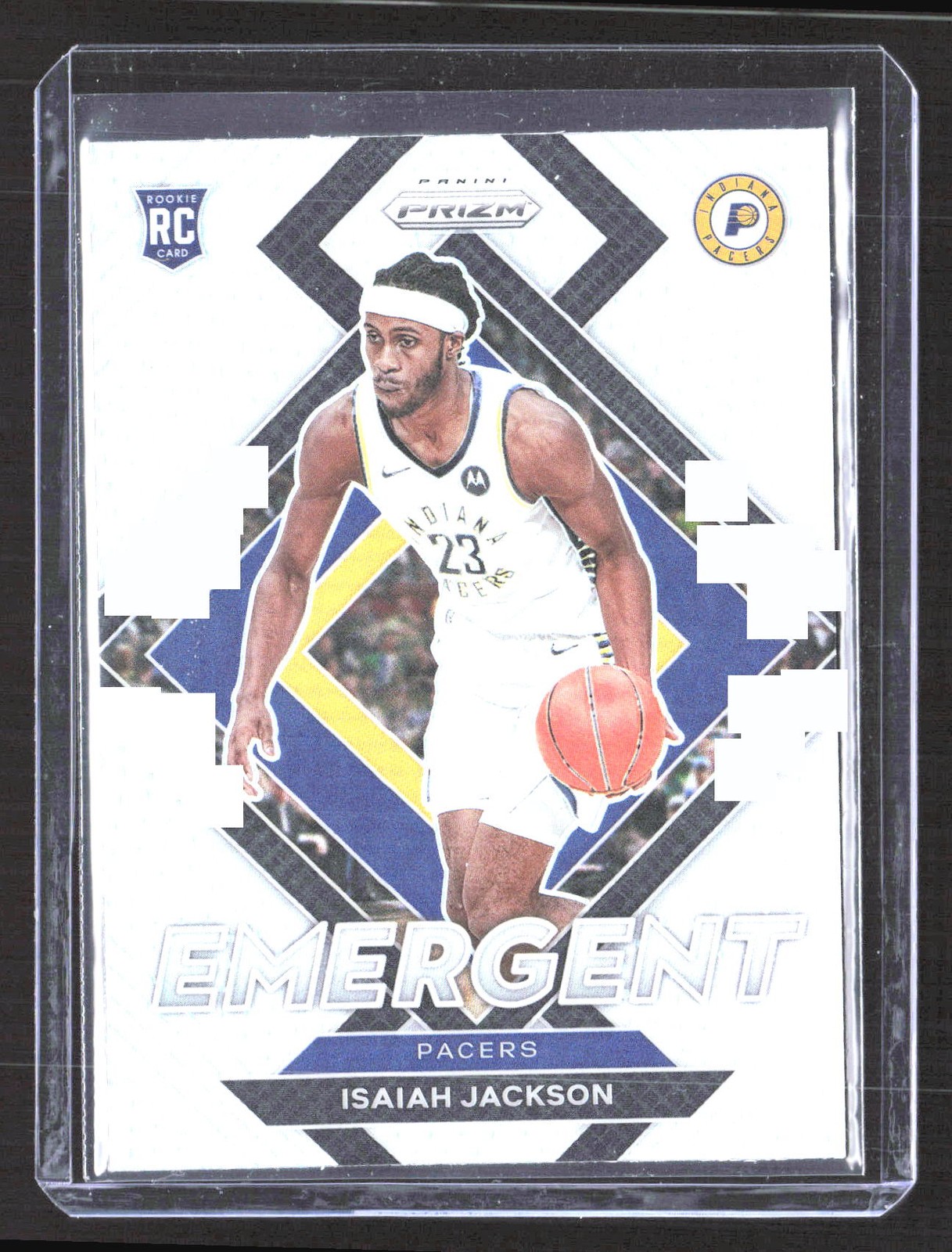 2021-22 Panini Prizm Isaiah Jackson Emergent Prizms Silver #2 Rookie