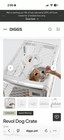 Diggs Revol Dog Pet Crate 36 in Collapsible Metal, Size M, White with crate bed! — photo 3