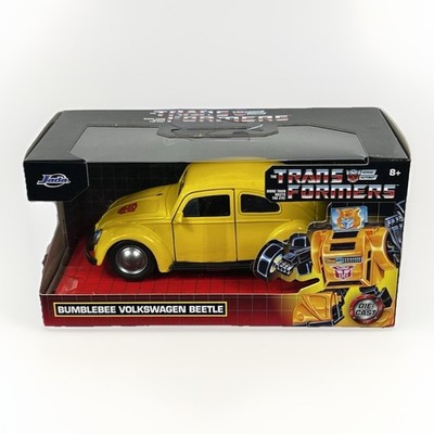 Jada Toys Transformers Bumblebee Volkswagen Beetle Autobot Diercast 1:32 Yellow