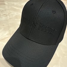 Cappello da baseball AUDEMARS PIGUET nero con logo ricamato marca lusso