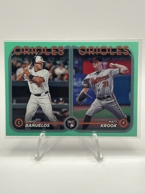 2024 Topps Update Series #US315 David Banuelos/Matt Krook RC - Fanatics Aqua