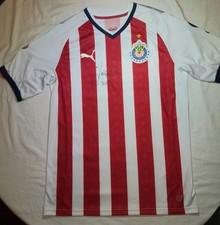 Puma CHIVAS GUADALAJARA Jersey 2017/18 PLAYER VERSION Jersey Almeyda Signed M